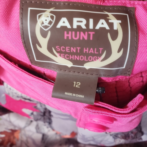 Ariat Hot Leaf Hunting Pants 12R Camo Pink - Picture 9 of 9